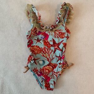 Kids Swimwear with Sea Life Print